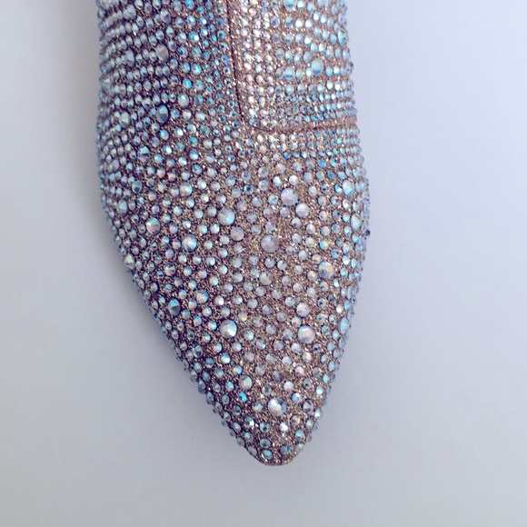 ๐HP๐Restock๐New Sparkle Glam Gold Rhinestone Boots - Picture 4 of 9